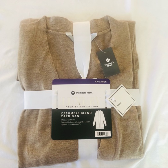 NWT New Members Mark Luxury Premier Collections Cashmere Blend Cardigan - Picture 4 of 9